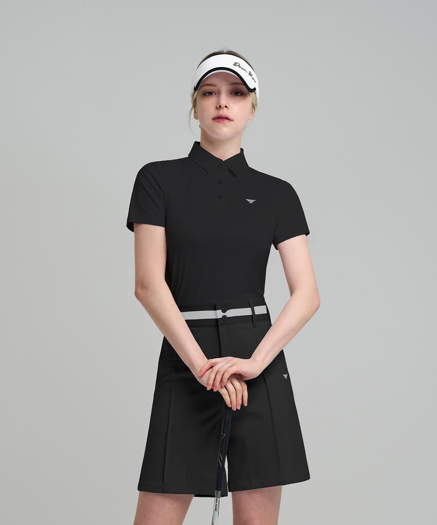 DOWNBLOW Women'S Sports Functional Collared Short Sleeve T-Shirt 2503W