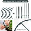 2/4PCS Plastic Plant Support Pile Frame Greenhouse Arrangement Semicircle Fixed Rod Indoor Flower Plant Vine Climbing Bracket