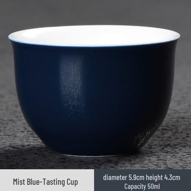 Sky Blue Ceramic Kung Fu Tea Cup