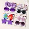 4Pack/Lot Baby Hairpins Summer Sunglasses Set Lovely Kids Hair Clips Summer Colorful Sunshade Glasses Girls Hair Accessories Quality