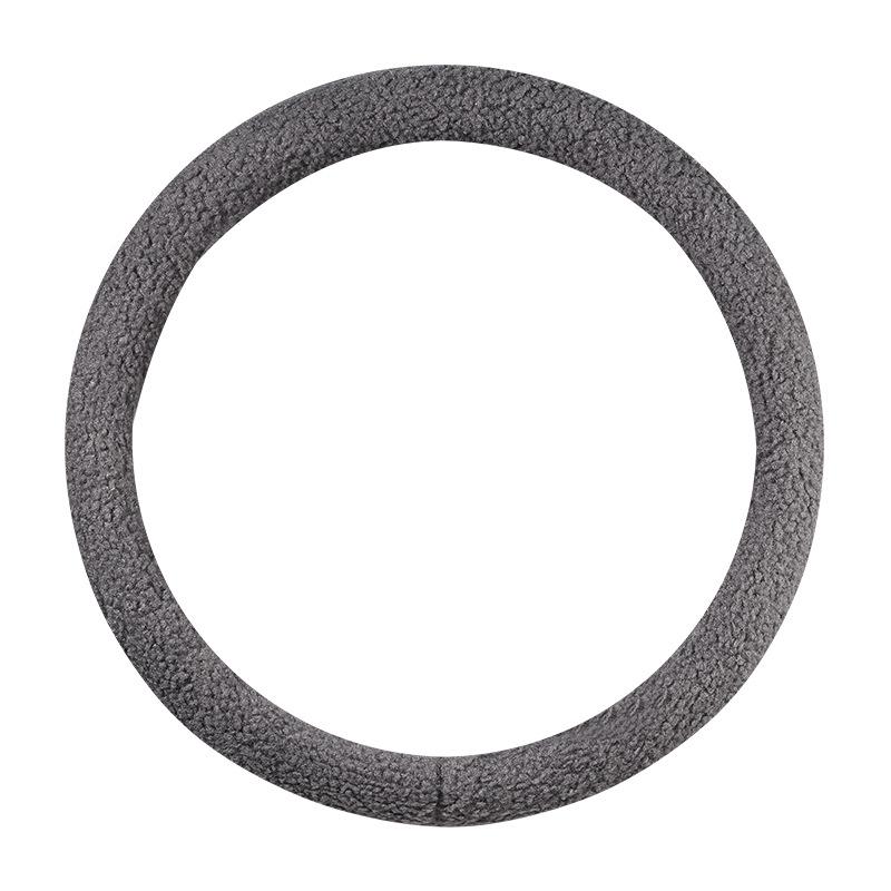 Luksusowy Zimowy Pokrowiec na Kierownicę z Wełny Jagnięcej, Średnica 38 cm, Unisex