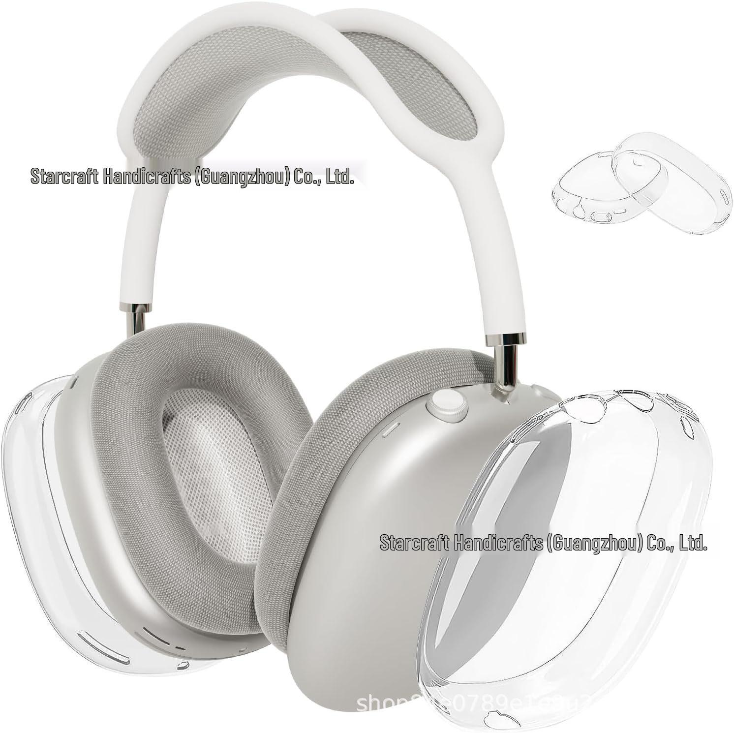 

Прозрачный защитный чехол-набор из трех частей для наушников Apple AirPods Max, из ТПУ-силикона