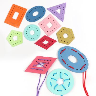 Holz Schnürkarten Einfädelspiel Lehrmittel Schnüren Formen Kinder Valentinstagsgeschenke für Flugzeug Kleinkinder Baby Kinder Kindergeschenke