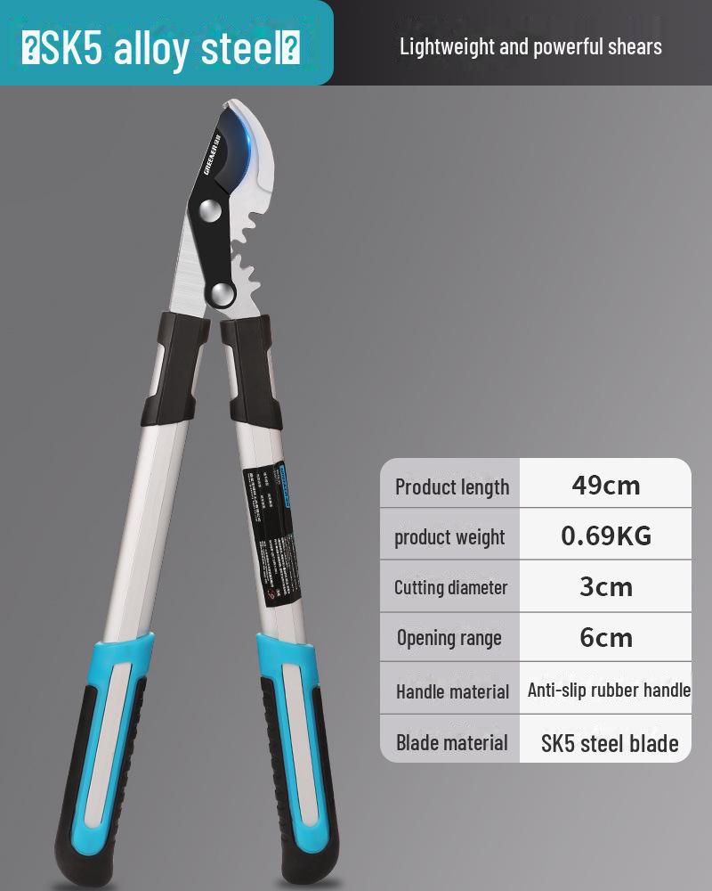 "Green Forest Heavy-Duty Pruning Shears: Strong, Labor-Saving Scissors for Thick Branches and Fruit Trees"