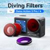For DJI Osmo Action 5Pro 4 3 Aluminum Alloy Action Camera Filter 2.0mm Thickness Protective Lens Filter Waterproof Diving Filter