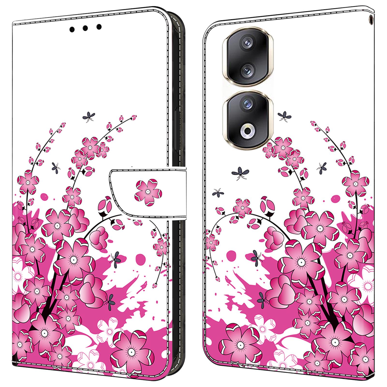 

For Honor 90 Pro Case PU Leather Card Slots Phone Back Cover Pattern Printing Design I