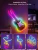 Irisierendes RGB fließendes LED-Neonband: Wasserdichtes Smart-Silikon-Lichtset