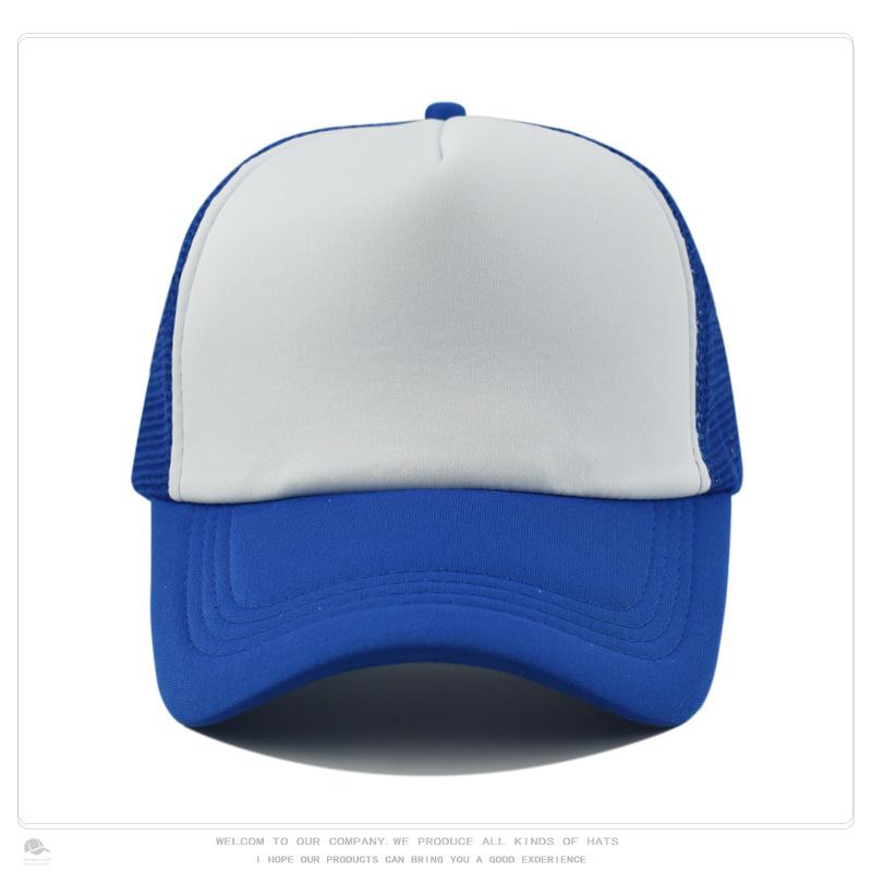 Sponge Baseball Cap, Mesh Cap, Outdoor Sun Protection, Breathable Men's and Women's Whiteboard Hat