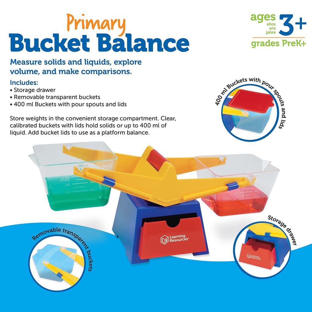Learning Resources Primary Bucket Balance Bucket Balance LER 1521 (Single Item)