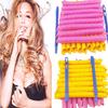 10 шт. Бігуді для волосся Magic Ringlet Hair 55 см x 2,5 см Довгі спіральні бігуді для жінок