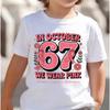Kids 67 Themed Colorful Print TShirt Soft Cotton Fabric Breathable and Comfortable Ideal for Toddlers and Childrendf0384