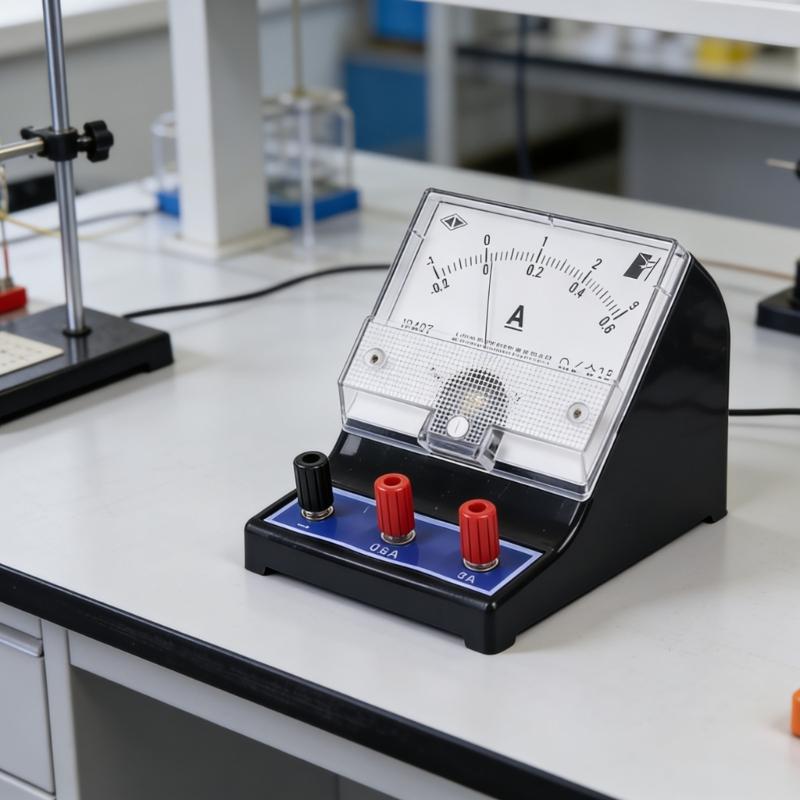Physics Classroom Demonstration Ammeter Double Ranges 0.6A-3A Easy Read Pointer Dials Design Educational Voltage Tester