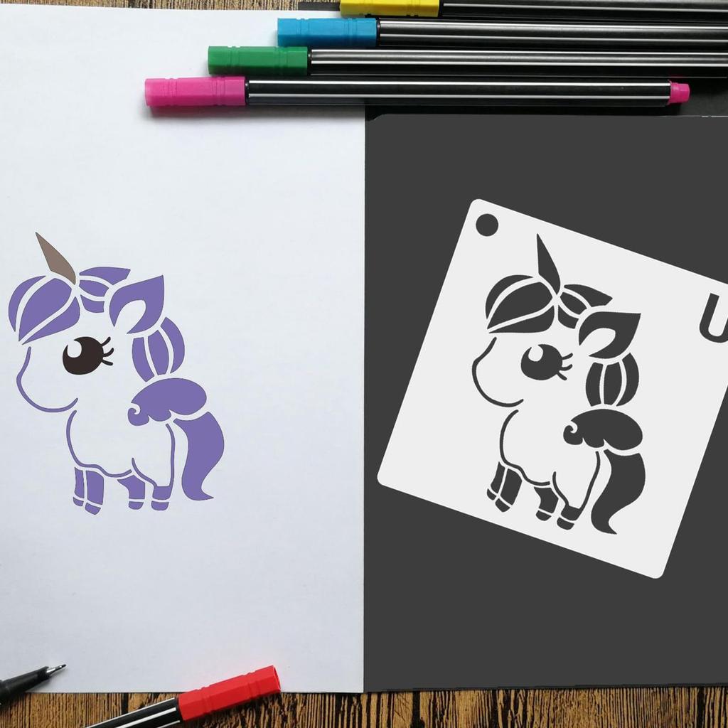 Cute Animal Reusable Painting Templates for Animal Stencils Reusable Journaling Drawing Templates for Creativity Painting Education School Projects