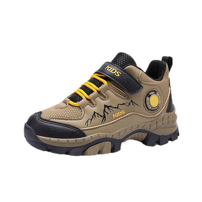 Boys' Thickened Non-Slip Warm Sneakers for Autumn & Winter - Outdoor Hiking Shoes for Middle & Big Kids