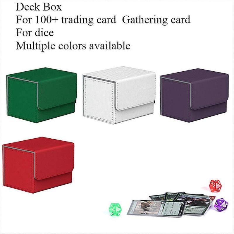 100+ Trading Card Deck Box Game Card Case Protector Green
