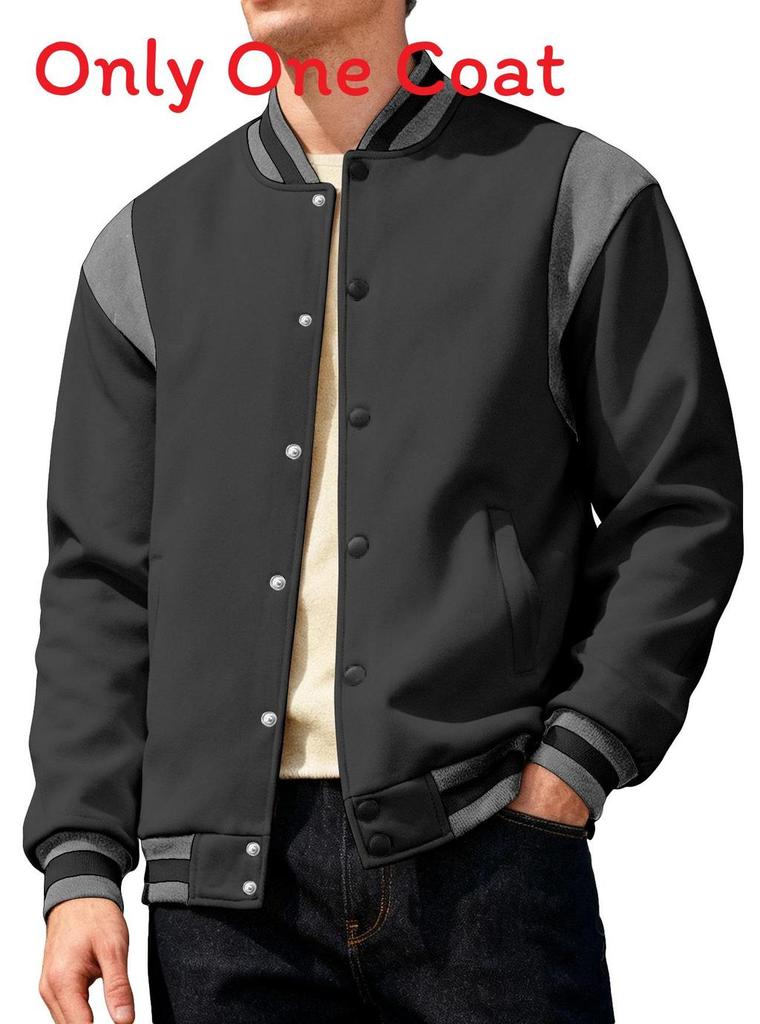 American West Coast Mens Casual Bomber Jacket With Padded Splice For Streetwear Style