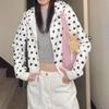 OCEANLOVE Y2k Kleidung Hoodies Damen Polka Dot Herbst Winter Sweatshirts Koreanische Mode Süß Vintage Sudaderas Mujer