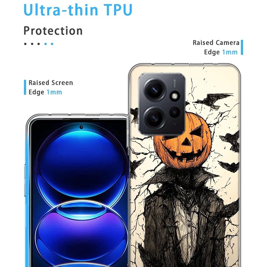 Halloween Pumpkin Man is Here Phone Case For Redmi Note 14 15 Pro 5G 13 12 Pro Plus 11 11T 11E 11S 10 Pro 10S 9 9S Cover Cell Cl
