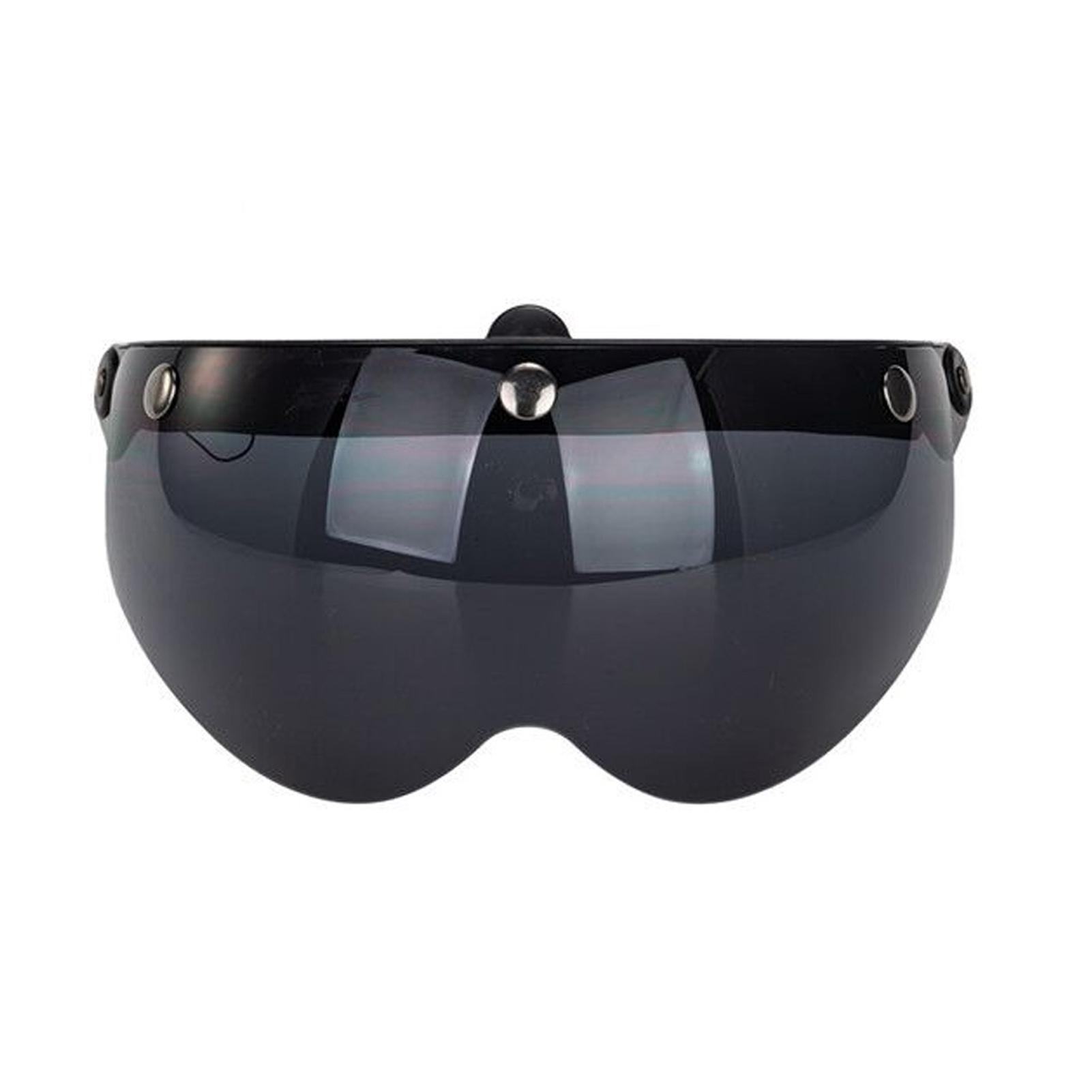 

Универсальный ветрозащитный козырек для мотоциклетного шлема с 3 кнопками, откидной козырек, ветрозащитная линза для солнцезащитных очков для мотоциклетного шлема чёрный