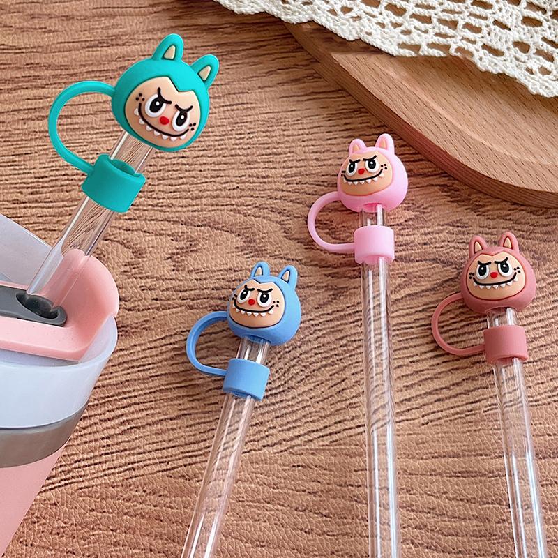 

Популярная крышка для соломинки, крышка для соломинки для стакана для воды, мультяшная крышка для соломинки в виде тыквы, заглушка для соломинки в виде овечки