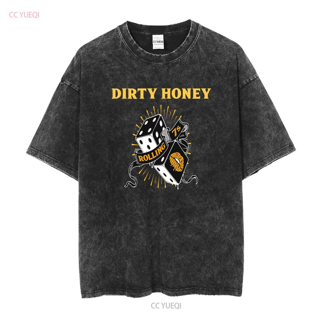 New Dirty Honey Band Music Heavy Cotton Black T Shirt long or short sleeves vintage Washed Soft Casual Top For Everyday Wear
