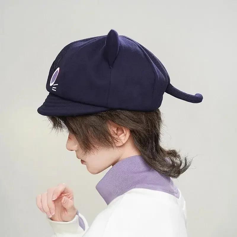 Gioco Genshin Impact Scaramouche Gatto Cosplay Cappello Ottagonale Unisex Bambini Adulti Wanderer Balladeer Berretto Cap Kunikuzushi Accessori