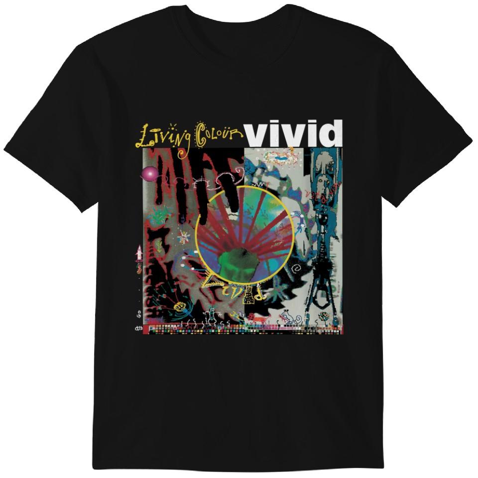 Living Colour Легенда рок-группы Яркий Альбом Футболка забавная футболка, футболка в стиле хэви-метал Классическая футболка XL