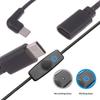 1/3Pcs Usb-C To Type C Power Supply Cord 5V2A Short Usb C Extension Cable With On Off Switch For Usb Fan Led Strips Desk Lamp