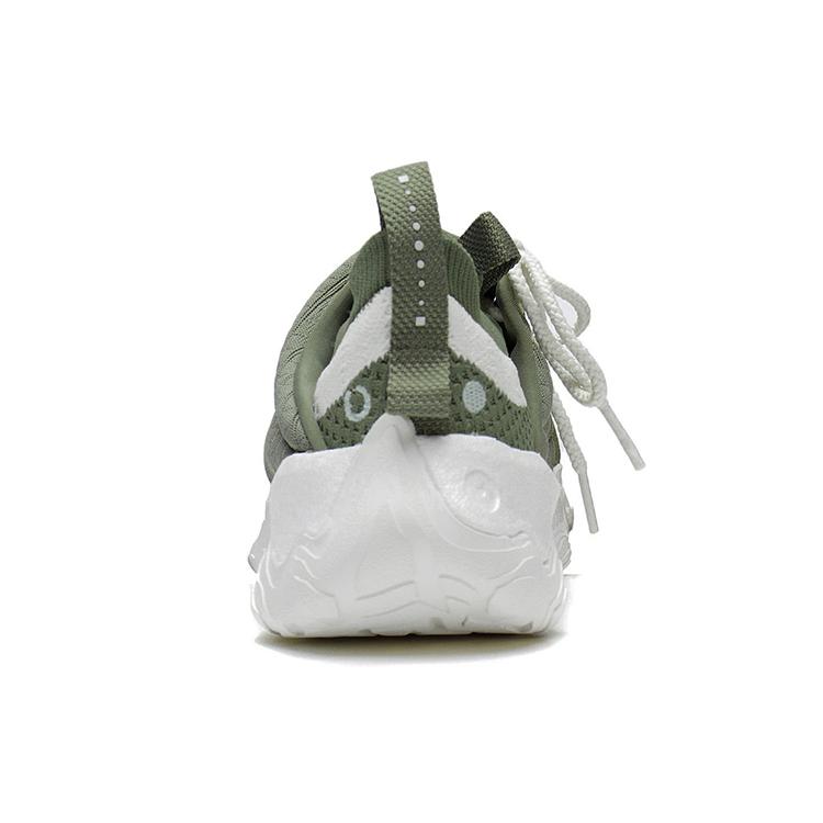 New KUNG FU x LiNing Jackie Chan Cushioning Anti Slip And Wear Resistant Rebound Low Top Casual Shoes Men's Green White AGLS135-2