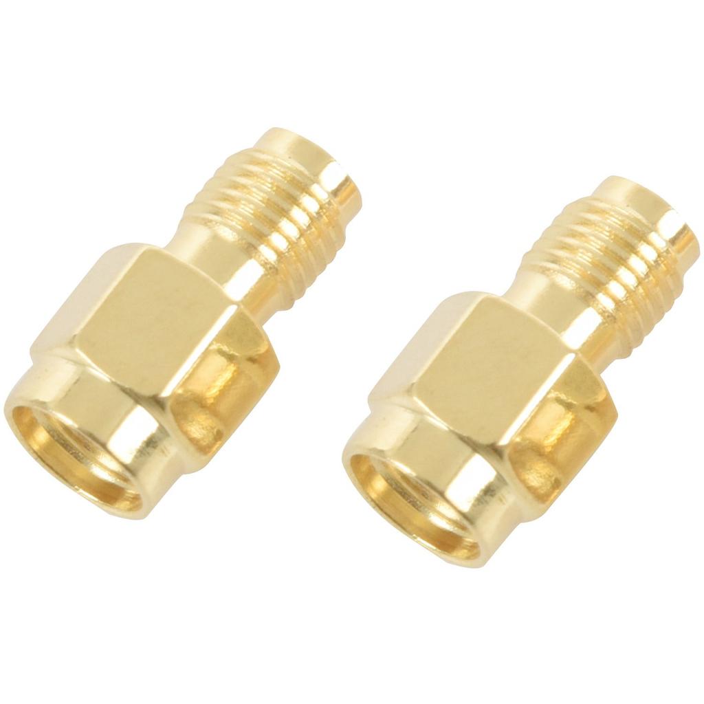 2PCS RF coaxial coax adapter SMA female to RP-SMA male