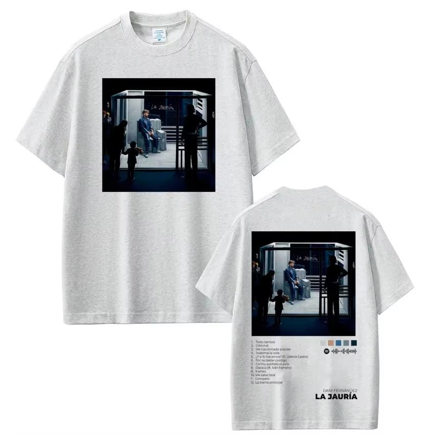 2026 Rapper Dani Fernandez Album Tour Print Tshirt Men Women Vintage Tshirts Summer Shortsleeved Casual Cotton Top Streetwear