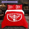 Set Biancheria da Letto 3 Pezzi in Microfibra con Motivo Hull KR Decorazione Copripiumino per Camera da Letto Uso Domestico