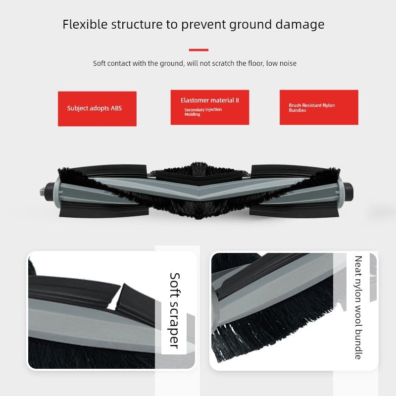 Applicable to Ecovacs Sweeping Robot X2/X5 Pro Rolling Brush Cover Accessories Glue Brush Cover X2s Main Brush Cover