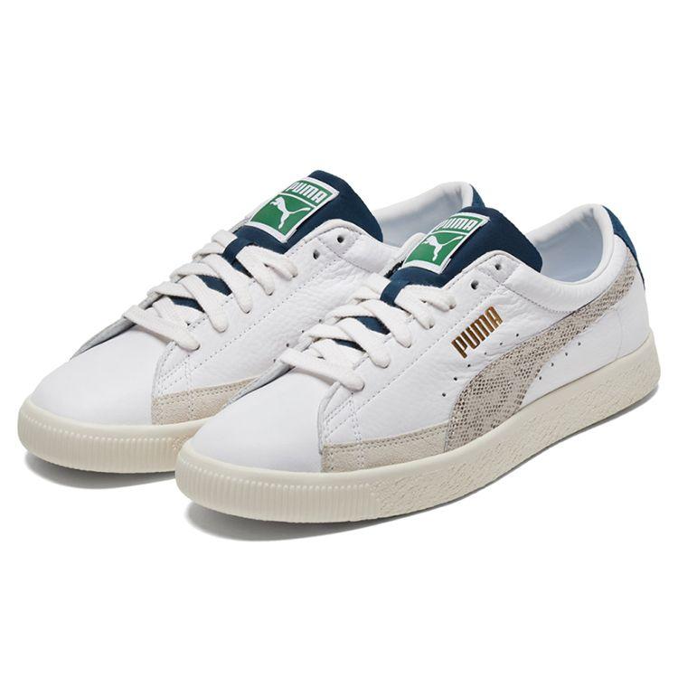 Puma Basket Vintage Snakeskin Unisex Sneakers White Intense-Blue 381657-01
