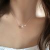 Ladies' Star Shaped Necklace Simple and Unique Collarbone Chain Versatile Design Suitable for All Seasons, Exquisite Star Pendant Temperament Necklace