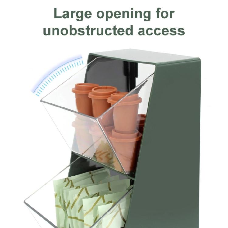Green Coffee Organizers Designed For Portable Storage In Any Setting