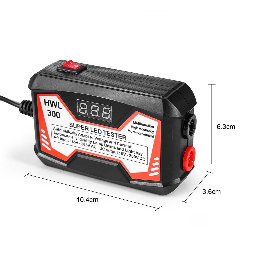 (Great home)0-300V LED Lamp Beads Light Bar TV Backlight Tester LED Strips Beads Lamp Board Test Tool Capacitance Diode Voltage Testing