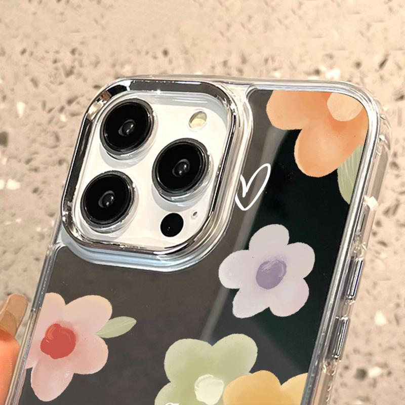 Mobile Phone Cases for iPhone 11 13 XR 15 Pro Max 12 14 Pro Max Case iPhone 16 XS Max Mirror Protective Case Mirror Exquisite Cartoon Waterproof