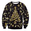 Men's Autumn and Winter 3D Printed Crew Neck Sweater Fashion Versatile Trend Breathable Casual
