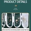 New Foldable Jewelry Storage Box Household Earrings Necklace Display Stand Luxury Retro Screen Organizer Case