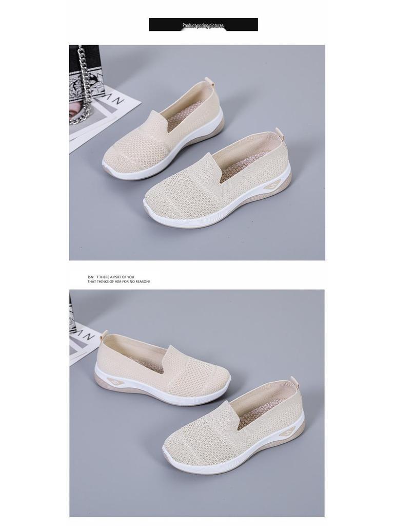 Women's Versatile Slip-On Mom Shoes - Soft Sole, Comfortable Old Beijing Style