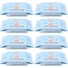 Bulk Purchase: Flushable Oshiri Celeb Wet Unscented Baby Wipes, 60 Wipes (8 Refills)