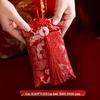 High-End Chinese Wedding Red Envelope Bag for 10,000 Yuan, New Style Cloth Art Design, Perfect for Parents' Address Change Gift