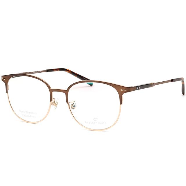 Eonadeoluteu Titanium Eyeglass Frames Colby Two-Tone Metal Frames