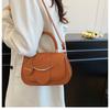 Ladies' Bag, Shoulder Bag, Saddle Bag, Simple and Versatile Handbag, Fashionable Contrasting Underarm Bag, Casual Crossbody Bag