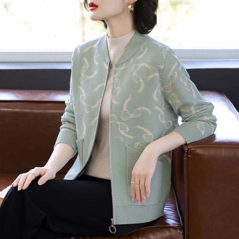 

Женская вязаная бейсбольная куртка QianLian XL