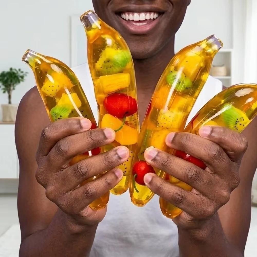 Banana Shape Stress Relief Toy Soft Squeeze Toy New Sensory Decompression Toy  Office Use