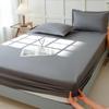 Full Package Non Slip Bedsheet Waterproof and Dustproof Mattress Protective Cover Suitable for Single Double Bed Minimalist Solid Color Bedclothes