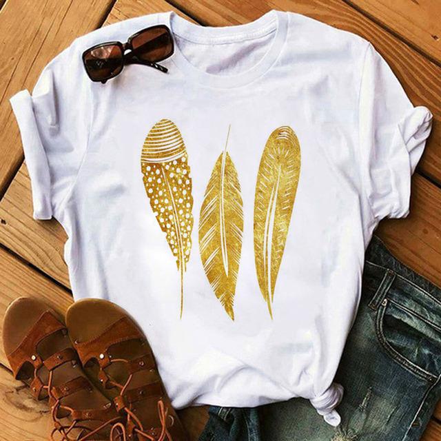 Love Font Geometric Print T Shirt Women New Fashion Black T Shirt 90S Ladies Casual Tops Female Short Sleeve O-Neck Tee Shirts