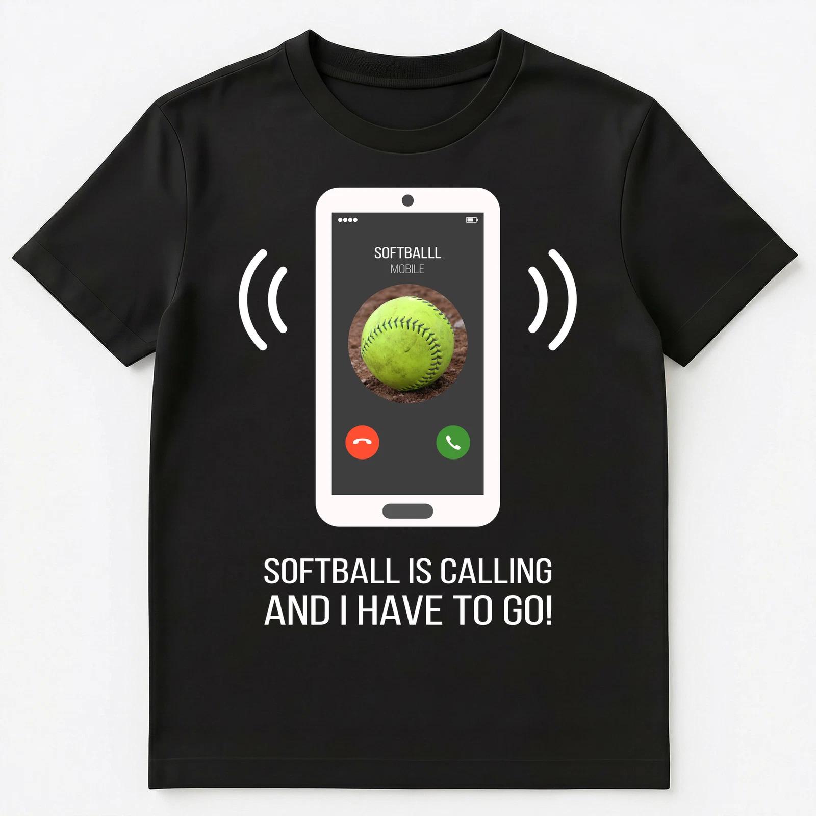 Funny Softball Is Calling Unisex T-Shirt 2XL